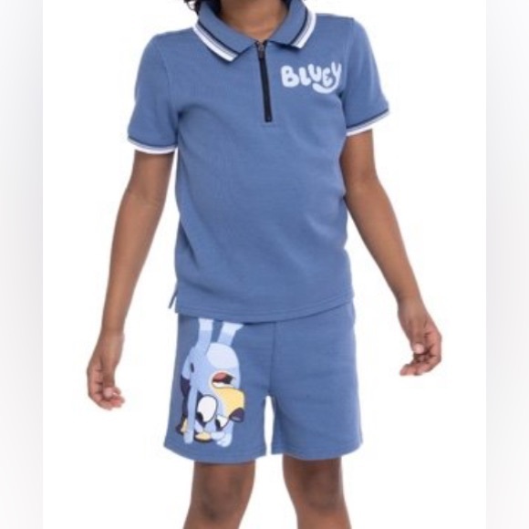 Lucy Other - Bluey Kids Polo and Shorts Set